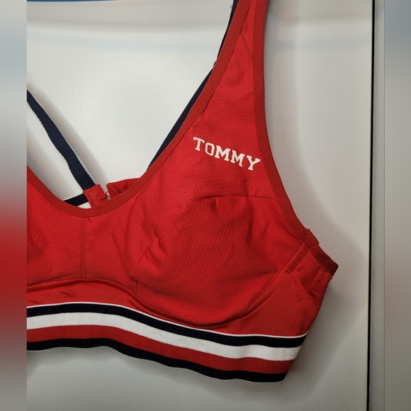Tommy Hilfiger Strappy Red Bralette - Picture 2 of 4